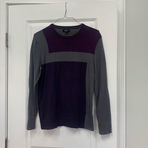 Alfani Mens Sweater Size Medium purple abstract design